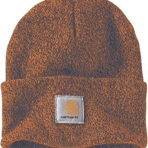 Carhartt Unisex Knit Cuffed Beanie, Rust/Coal Marl, One Size NWT